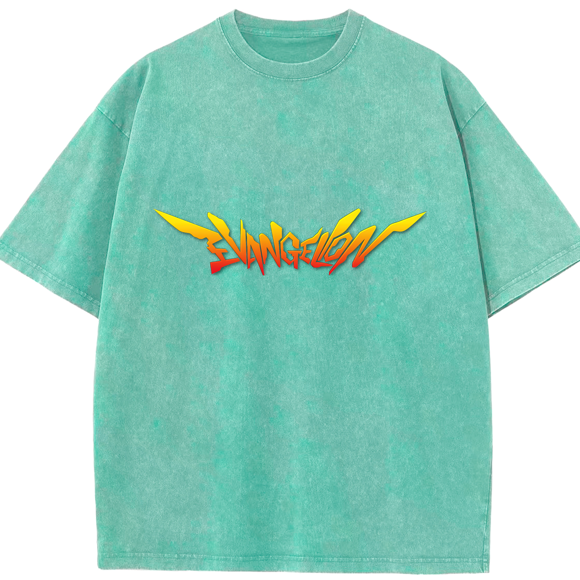（画像用） EVA 新世紀エヴァンゲリオン 綿100% ヴィンテージ風 半袖Tシャツ（フロントプリント）